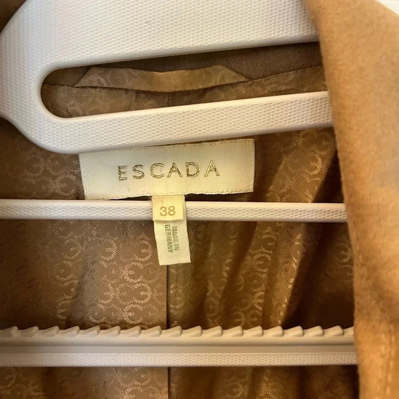 ! Escada Camel Hair Wool Blazer Jacket Size 38 - Picture 3 of 7